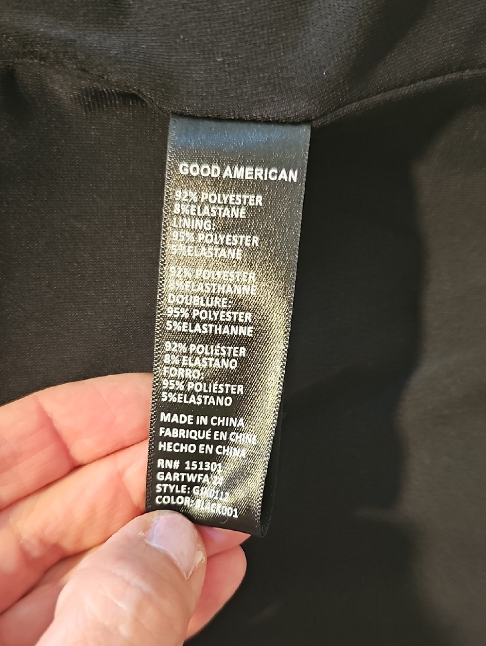 Good American Black Scuba Suit, 4/Small - Picture 5 of 8
